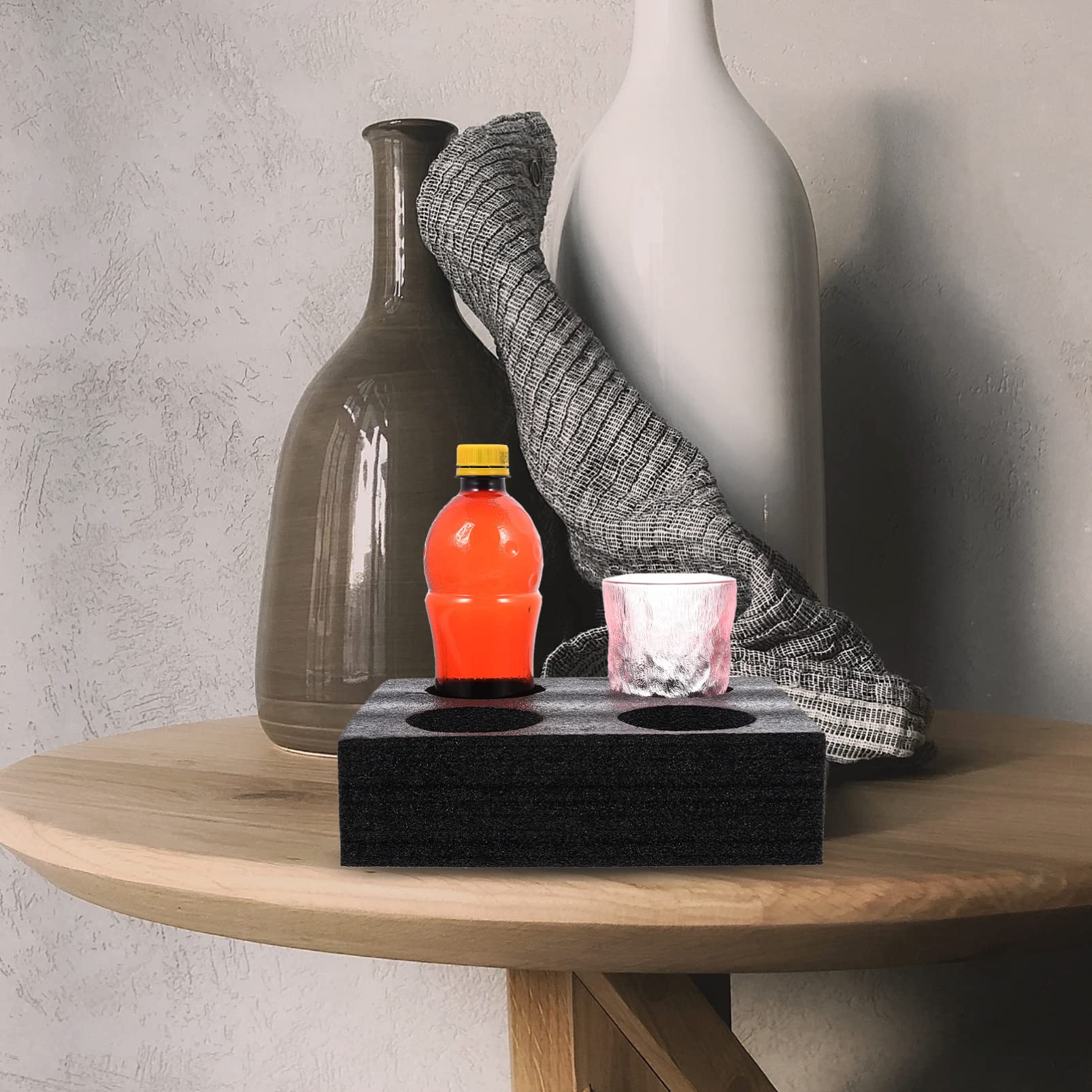 KIMISS Plateau Porte-gobelet Canapé Bras Porte-Gobelet Canapé Bras