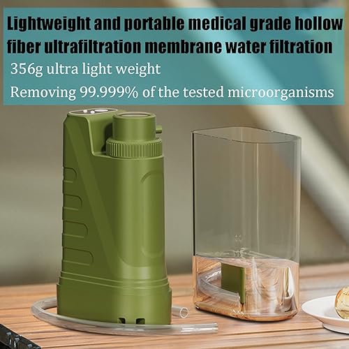Miniatura 4 de Filtro de agua eléctrico portátil, purificador de agua portátil, purificador de agua de supervivencia, filtro de agua de supervivencia, eliminación