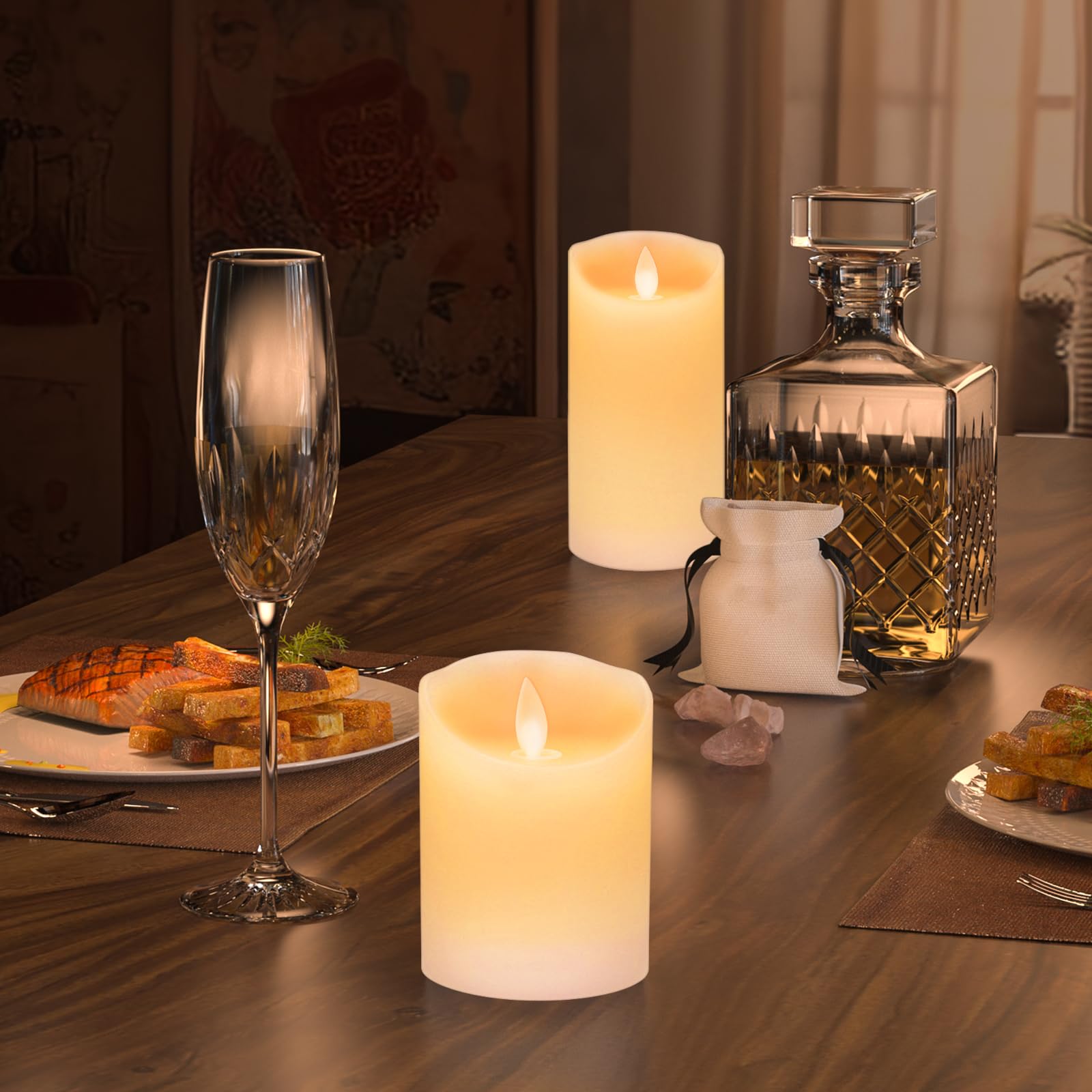 Velas LED Recargables,Juego de 6 Velas de té LED,Velas Eléctricas con Luz Parpadeante,Velas Artificiales Realistas a Pilas,para Bodas,Erzen mit Timerfunktion Flackernde Flamme mit
