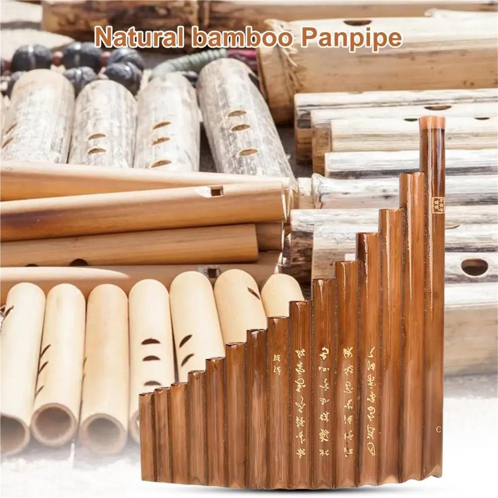 Professional Pan Flute Pan Flute Left-Hand Easy To Learn 15 Pipes Chinese Traditional Musical Instrument Pan Pipes For Musical