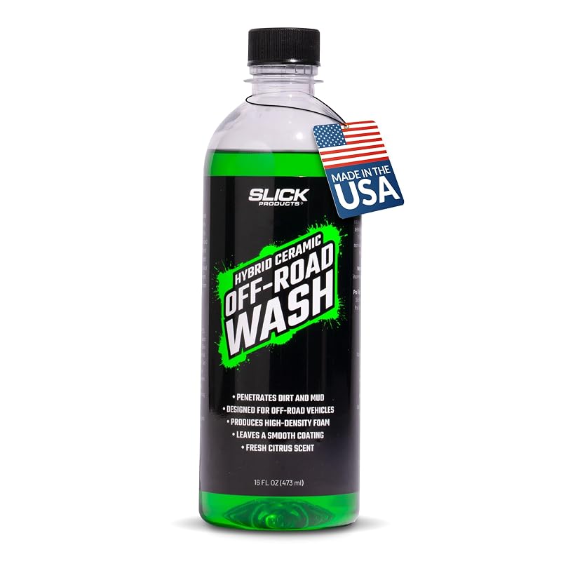 Limpador Automotivo Concentrado para Veículos Off-Road Slick Products com Tecnologia Cerâmica Híbrida, Aroma Cítrico, Frasco de 480 mL