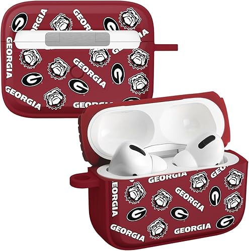 Miniatura 18 de AFFINITY BANDS Georgia Bulldogs Camo HDX - Funda compatible con Apple AirPods Generaciones 1 y 2 Camo,Serie Champion (rojo),Clásico,Georgia