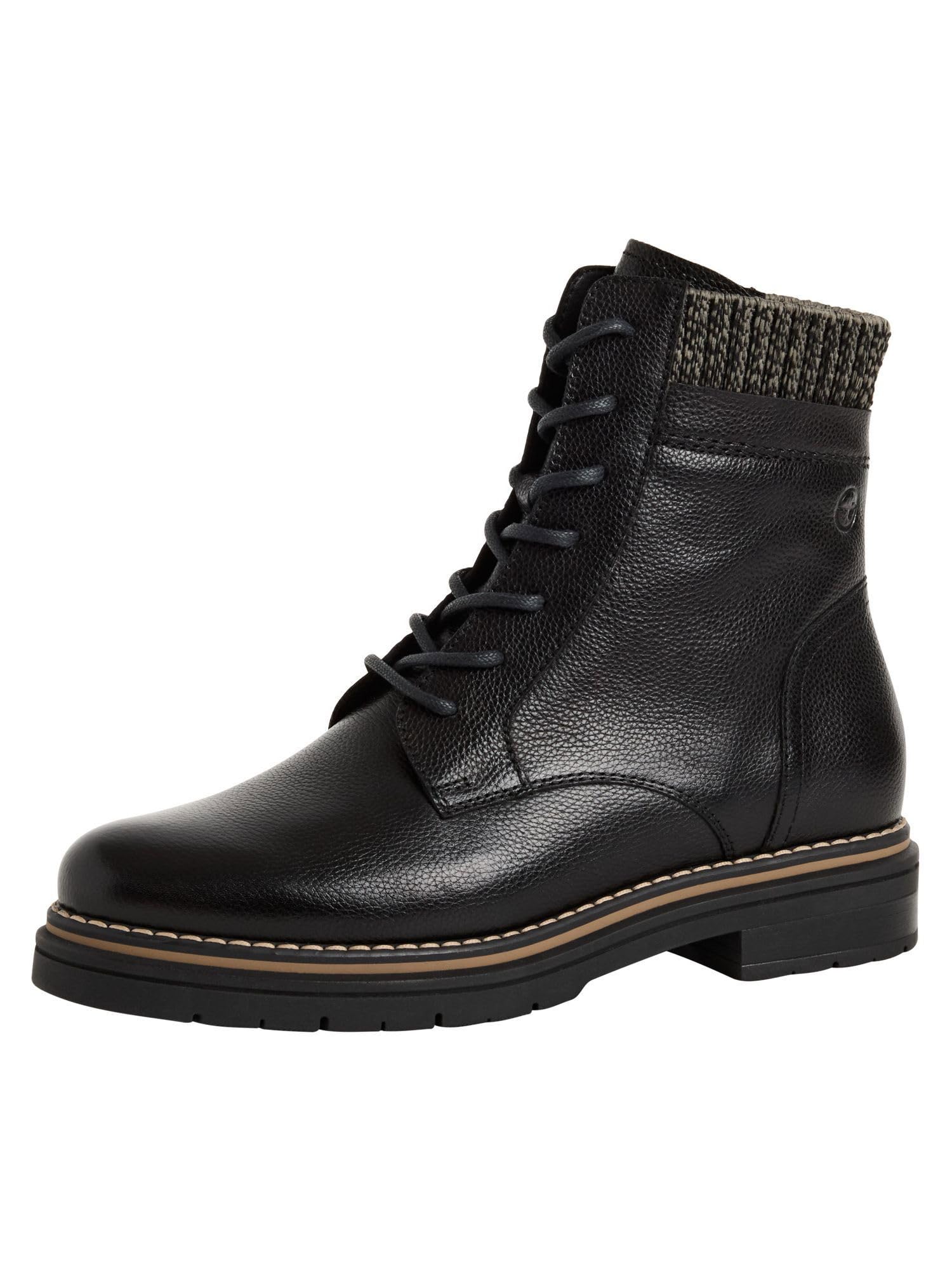 Tamaris Women's Leather Boots, Black (Black Leather), 39 EU
