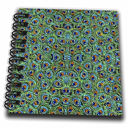 Mini bloc-notes plumes de paon 3drose carnet de poche multicolore pour vos idées en voyage