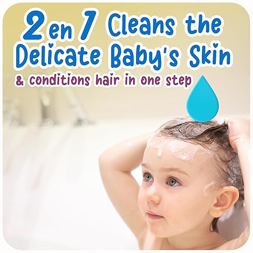 Miniatura 7 de Ricitos de Oro 2 en 1 Shampoo y Gel de baño Hipoalergénico Sin lágrimas Enriquecido con manzanilla y miel 400 ml cada una 2 Botellas