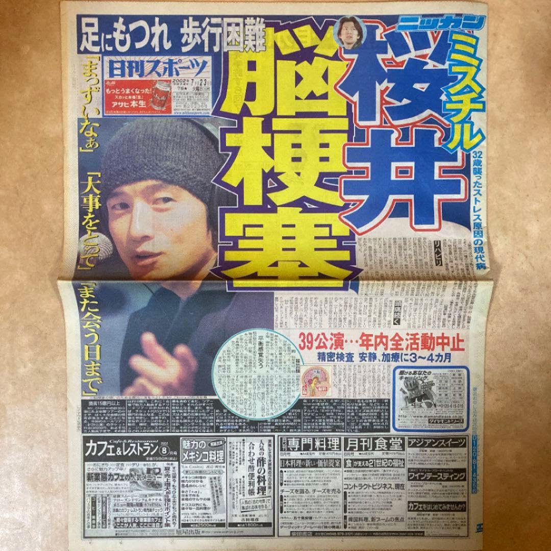 【入手困難】 スポーツ新聞完品　日刊スポーツ　ミスターチルドレン　桜井和寿 Amazon.co.jp: スポーツ新聞完品 日刊スポーツ ミスターチルドレン