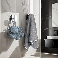 Vista 4 de Heavy Duty Self-Adhesive Coat Hooks, Stainless Steel Towel Hooks for Bags, Towels, Robes, Hats, Aprons – No Drill Bathroom, Kitchen, Hotel Wall