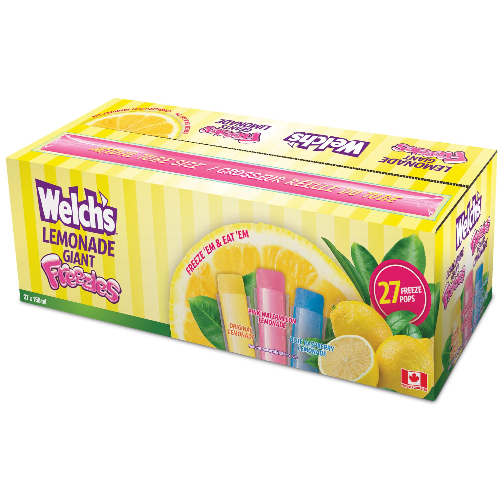 Welch’s Lemonade Giant Freeze Pops 27 x 150ml