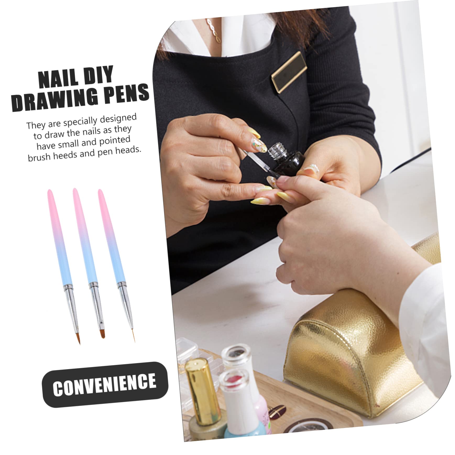 Healeved 15pezzi Pennarelli Per Nail Art Professionali Di Pennelli Per Unghie Per Disegni Creativi Per Manicure e Decorazioni Facili Da Usare e Portatili Per Tuo Salone o Casa