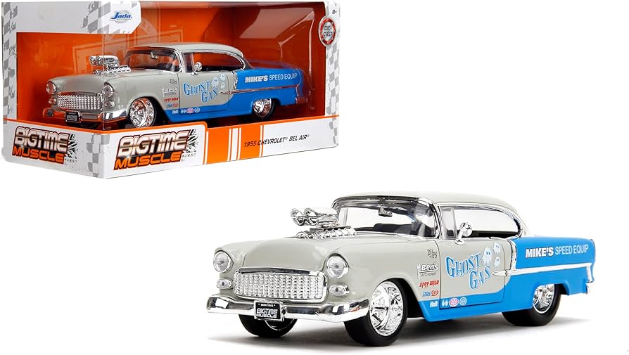 Amazon.com: Jada Bigtime Muscle 1:24 1955 Chevrolet Bel-Air Die