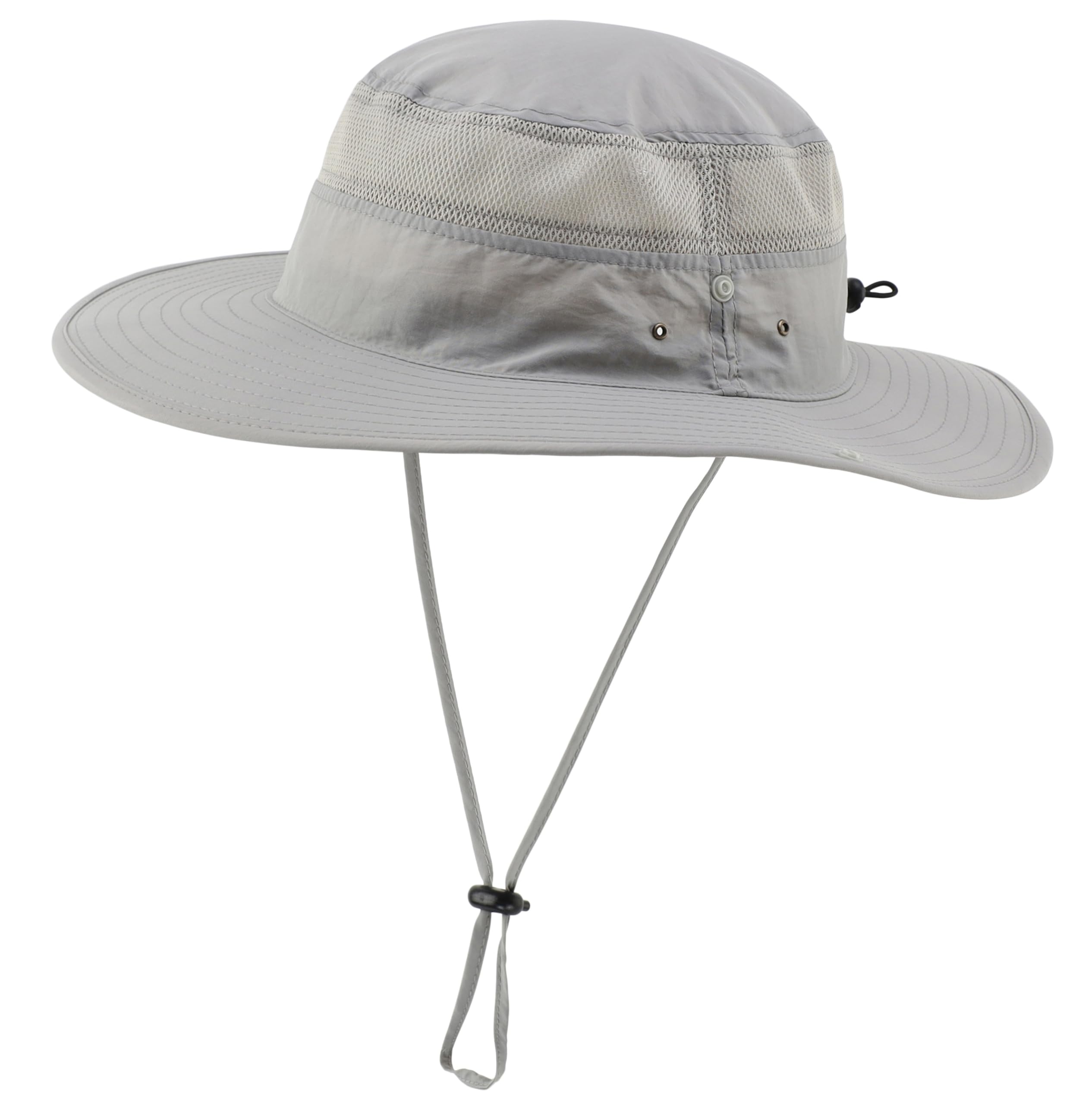 Wide Brim Sun Hat for Men Breathable Cowboy Boonie Hat UPF 50+ Sun Protection Bucket Hat for Fishing Hiking
