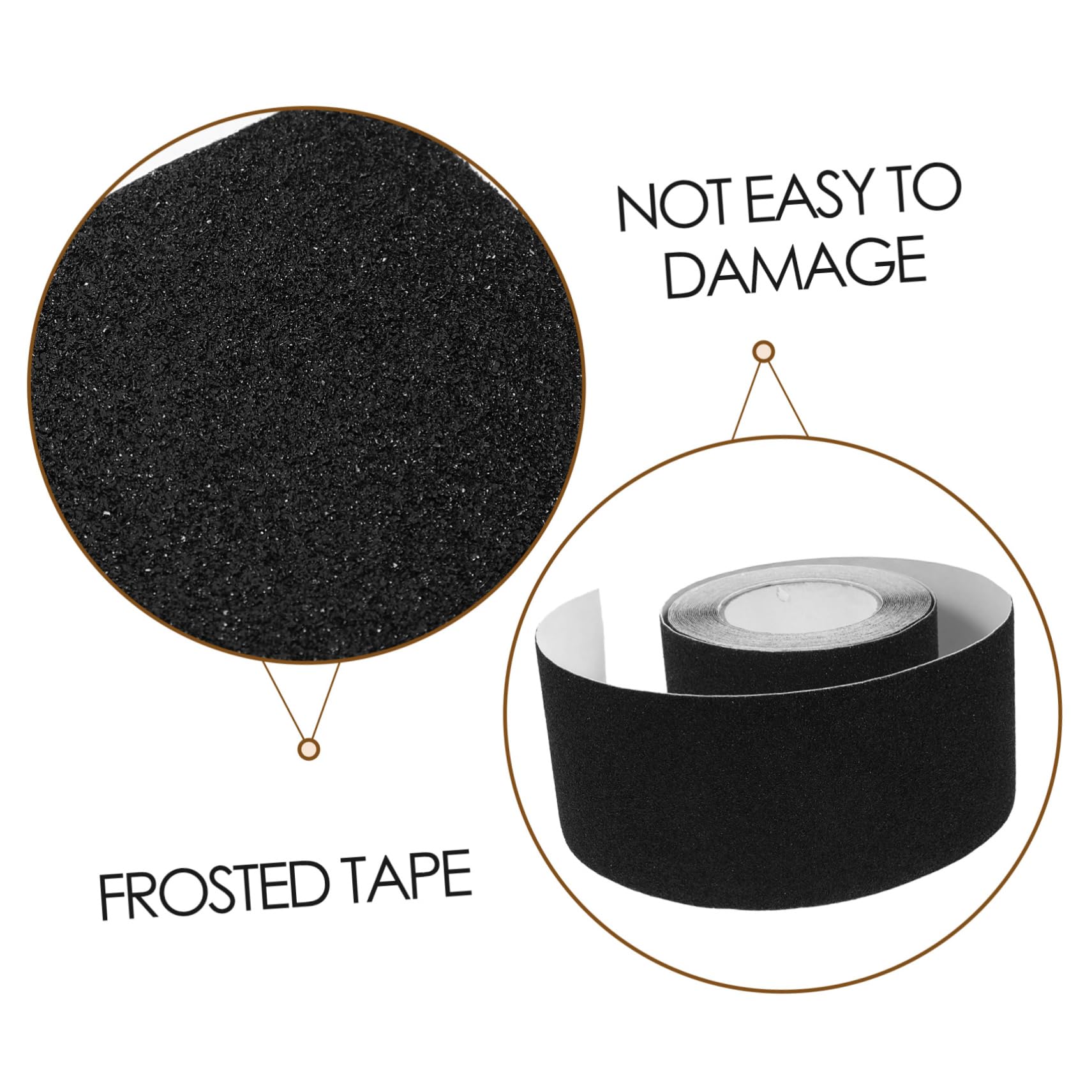 Nastro Antiscivolo per Gradini Nero in Pvc 1 Rotolo 10 M | Striscia Adesiva Forte Tenuta, Resistente All’usura, per Pavimenti e Scale Interne
