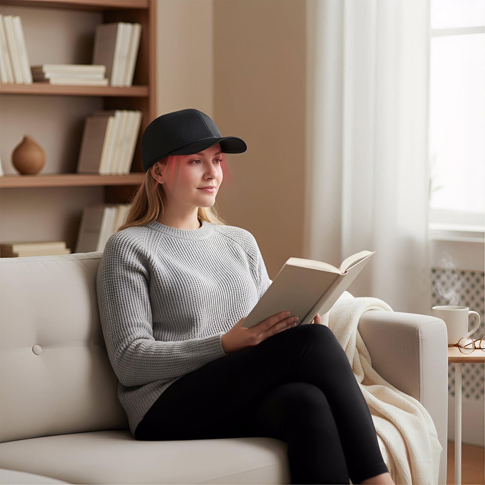 Chapeau De Thérapie À La Lu Dispositif D'entret Casquette De Lumière Rouge