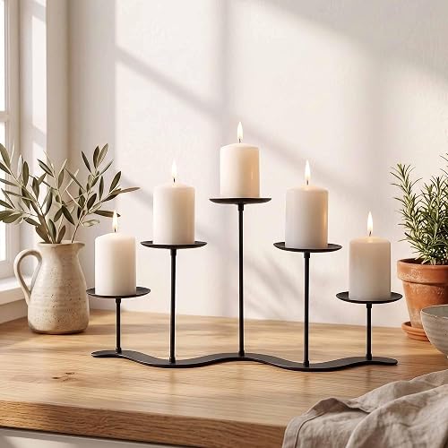 AJART Fireplace Candle Holder - 17 inch Candle Stand for Table Centerpiece