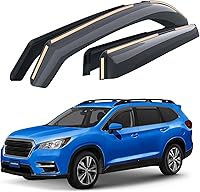 Goodyear Shatterproof In-Channel Window Deflectors for Subaru Ascent 2019-2026 - Rain Guards, Vent Visors, Easy Tape-On Install, 4-Pack