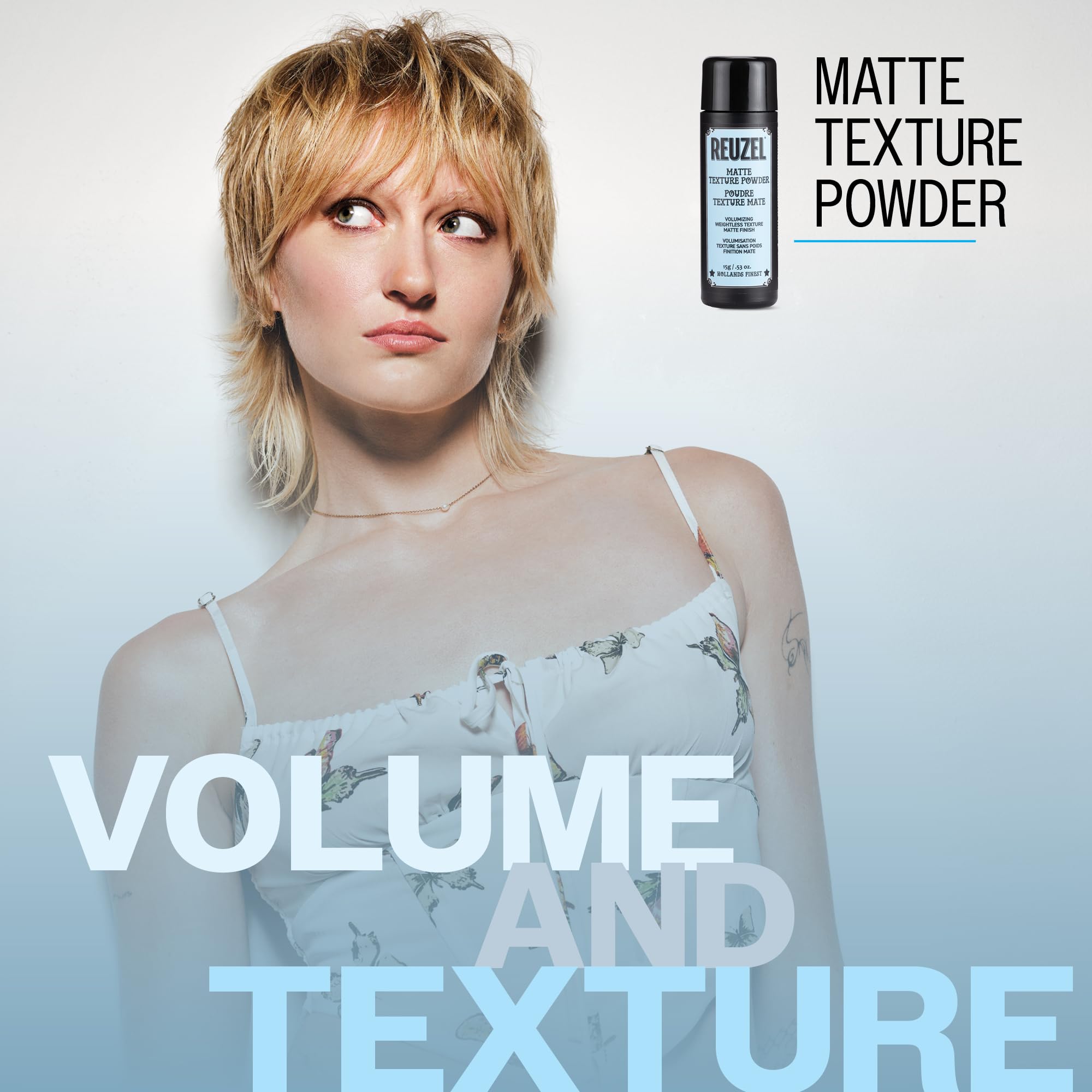 Reuzel Matte Texture Powder - Polvere per styling vegana per uomo - 15 g