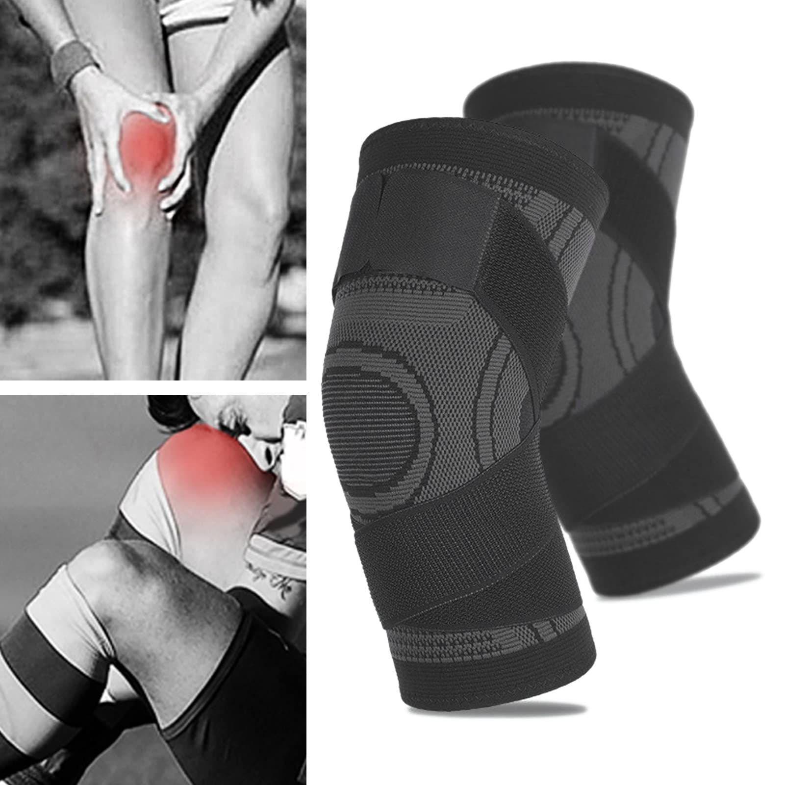 Ochraniacz na Kolano, 1 para Orteza Kolana Ochraniacz na Kolano Kneepad Kneecap do Biegania Koszykówka Siatkówka