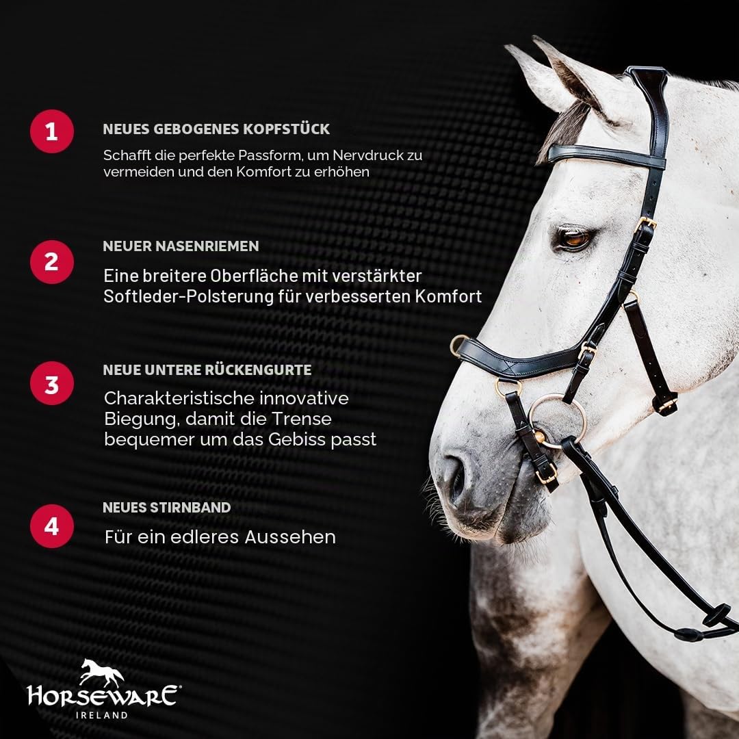 Horseware HW Micklem2 Multi Bridle, X-Warmblut, Dark Havanna