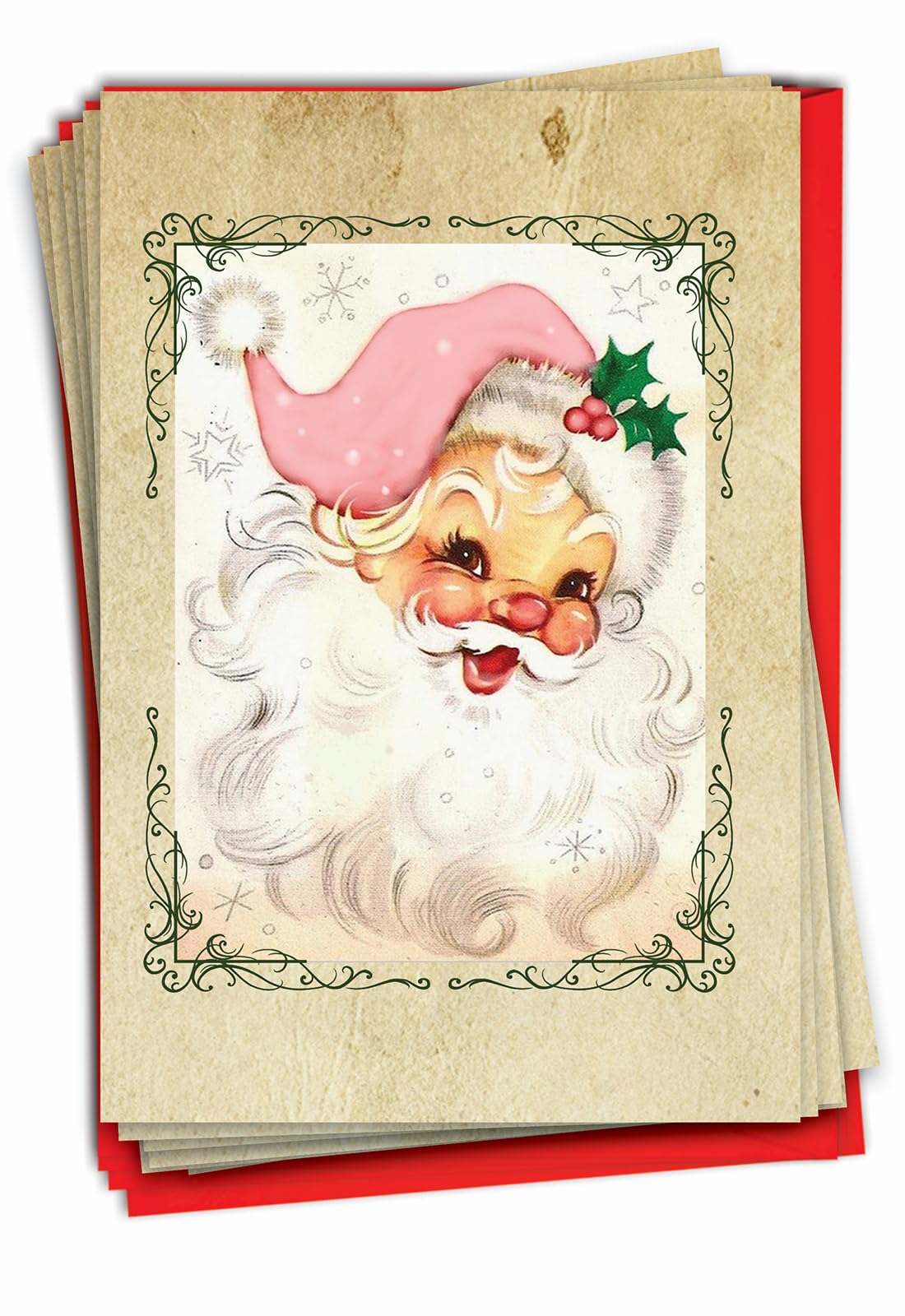 Amazon.com : The Best Card Company - 12 Merry Christmas Cards with
