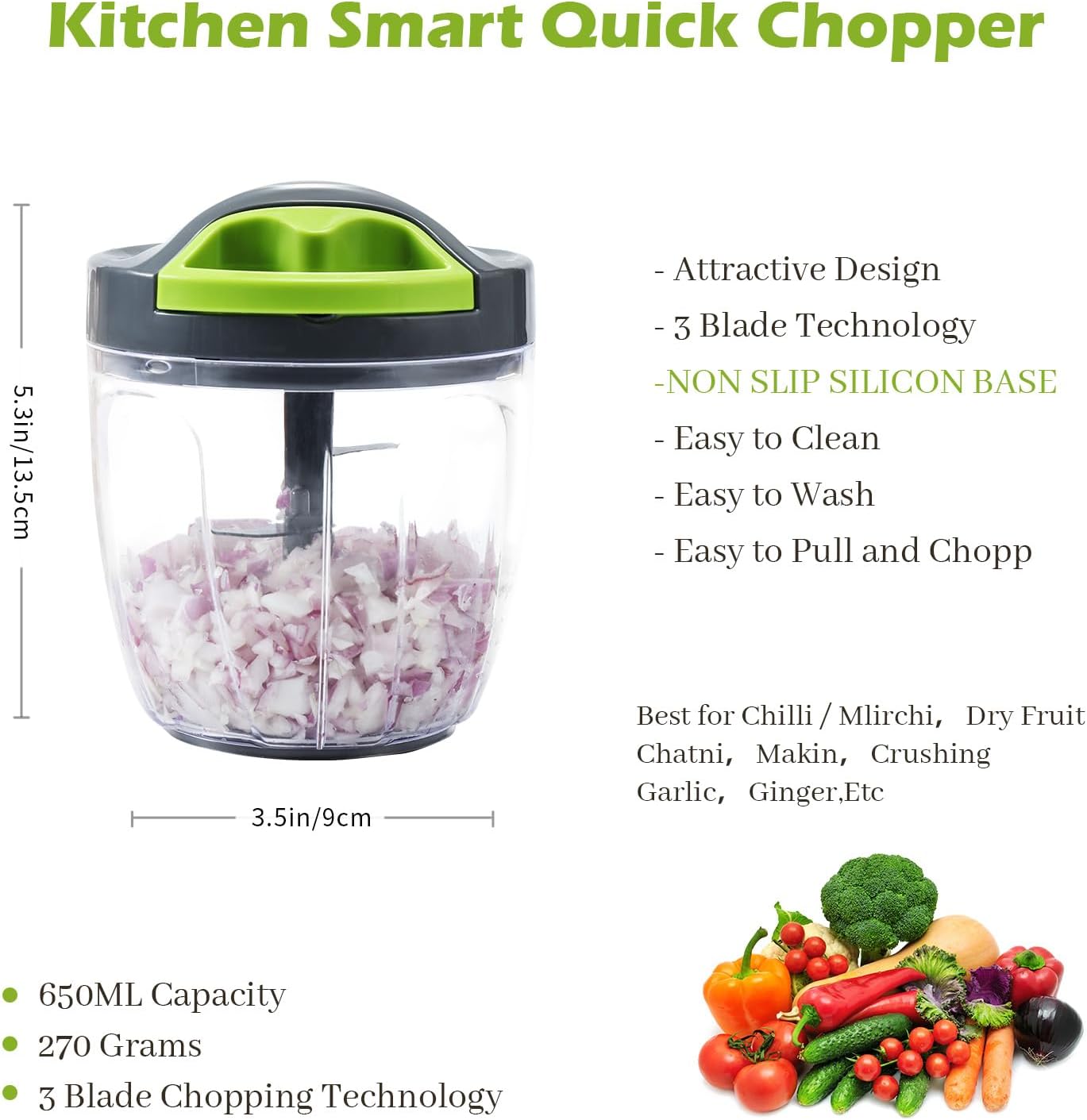 Manual Vetable Chopper Hand String On Cutter Garlic Mincer Manual