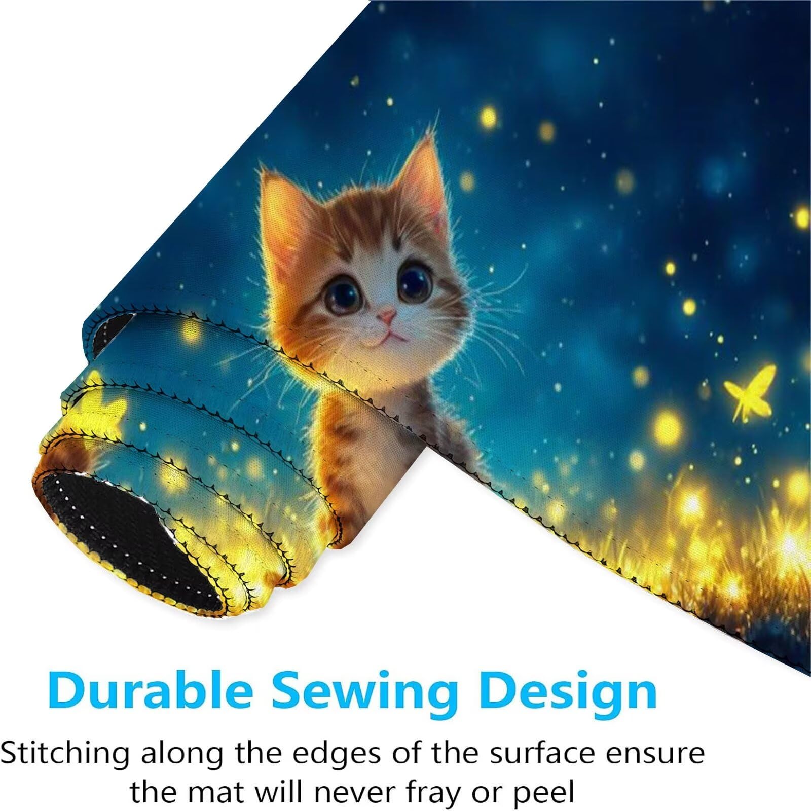 Alfombrilla Ratón Gato Alfombrilla Ratón Gaming XXL 1200x600x3mm Accesorios Escritorio,Antideslizante Mousepad Animal Tapete Escritorio Infantil,para Alfombrilla Pc Teclado Ratón J778