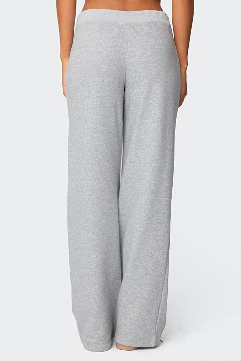 Womens Y2k Low Waisted Sweatpants Number Print Lounge Pants Wide Leg Low Rise Sweatpants Joggers Streetwear