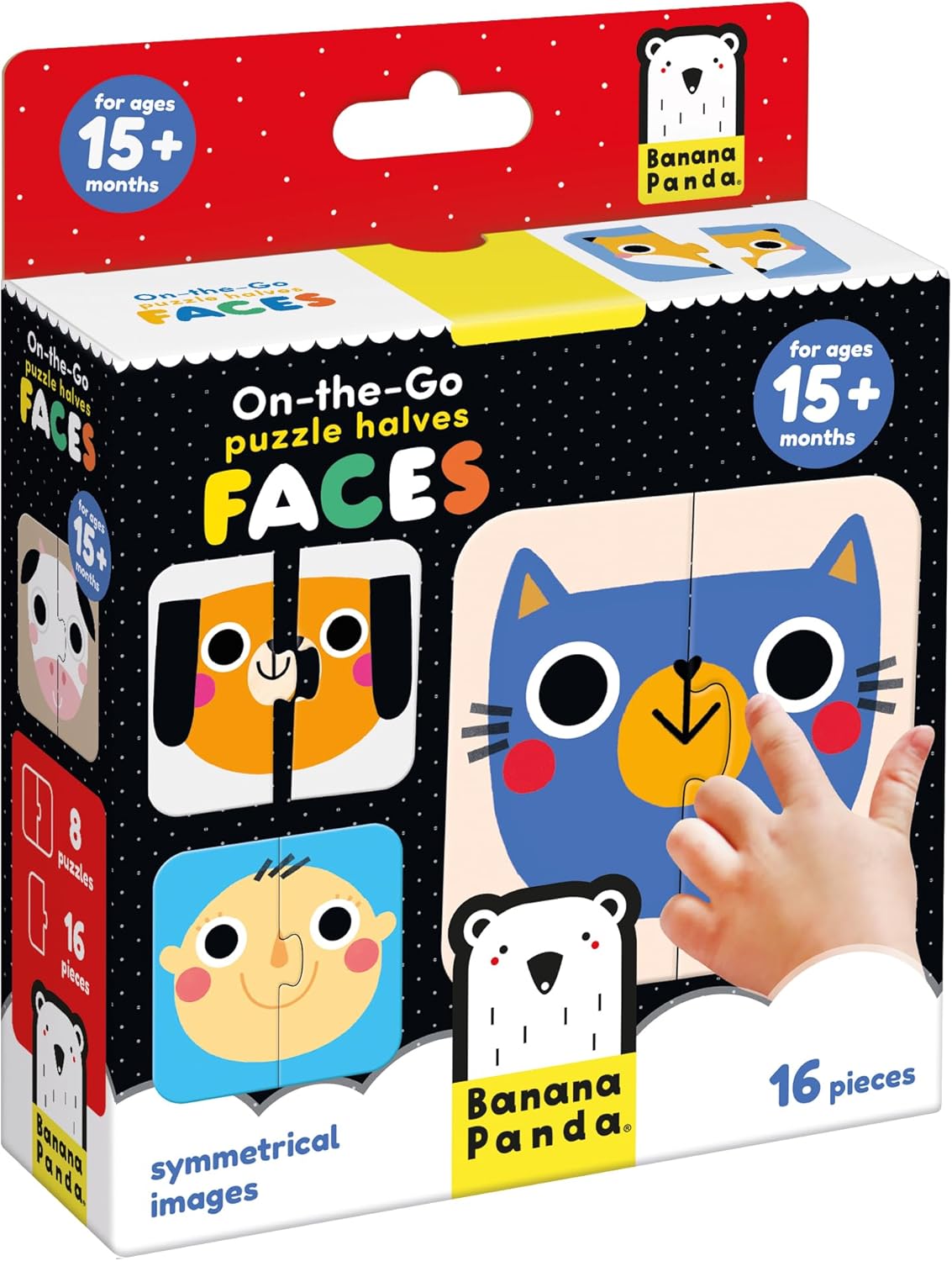 On-The-Go Puzzle Halves Faces 15m+ Toddler Puzzles
