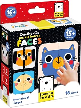 Banana Panda On-The-Go Puzzle Half Faces 15m+