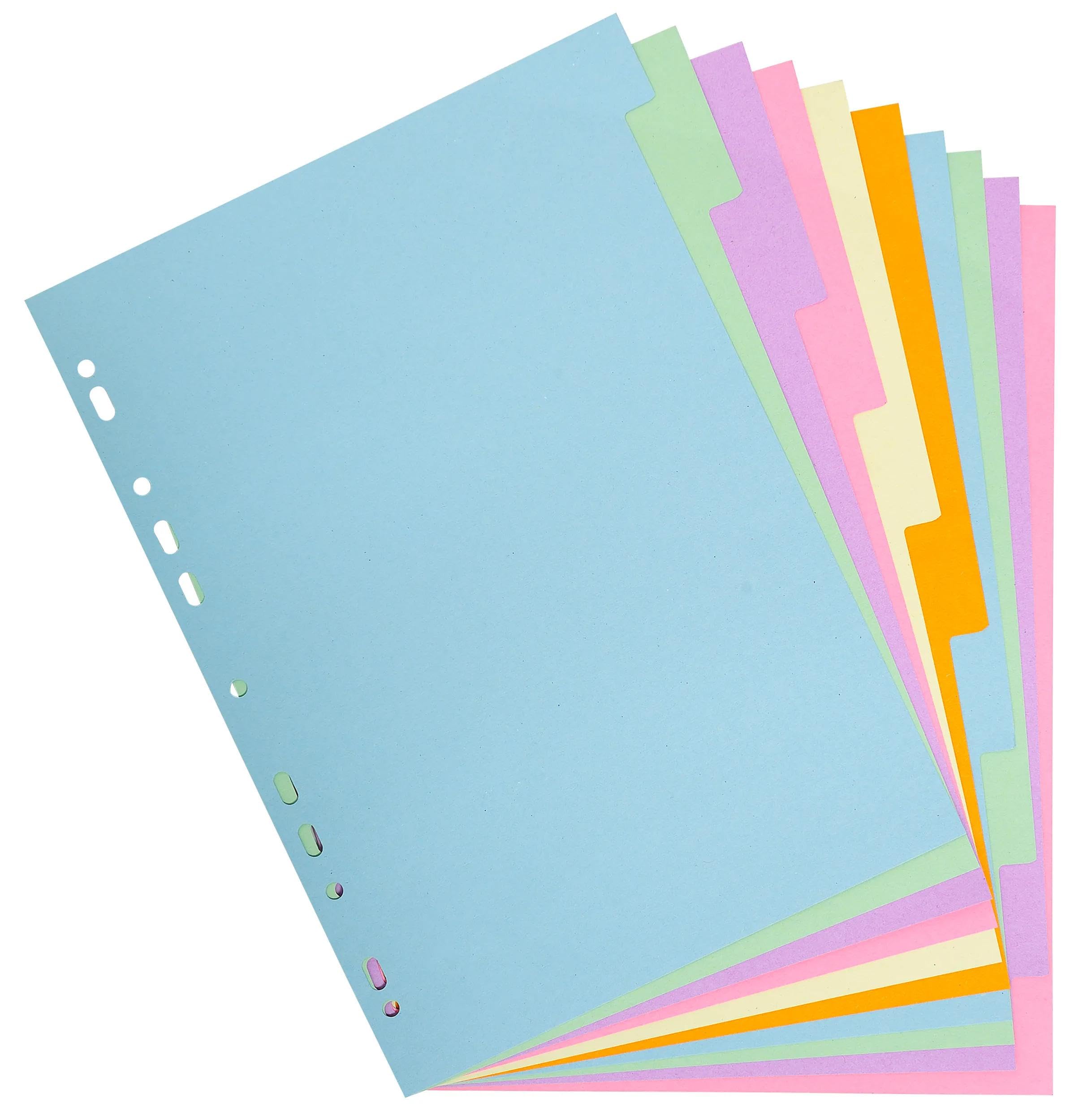Intercalaires carte 180g forever 10 positions - a4