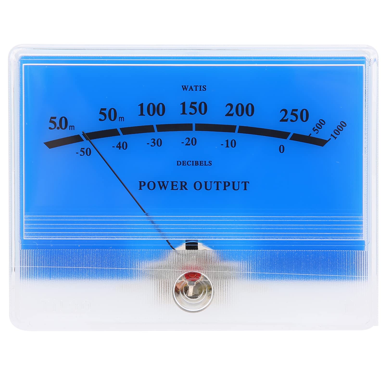 VU Meter Header Pointer Ammeter Tier Meter for Audio Amplifier, Accuracy Measurement, White Backlight Display, DIY Studio Equipment