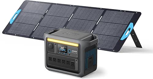 Anker SOLIX C1000 Portable Power Station with 200W Solar Panel,