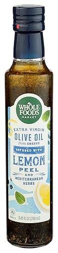 Whole Foods Market aceite de oliva virgen extra impregnado griego con limón y hierbas mediterráneas 845 onzas líquidas