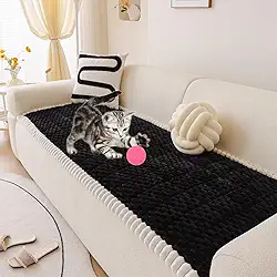 HANDONTIME Capa de sofá para animais de estimação, capas de sofá felpudas para animais de estimação, capas de sofá para cães, protetor de sofá lavável para cães, capa de almofada antiderrapante