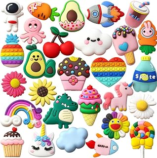 30Pcs Girl Shoe Charms for Shoes Decorations Cool Women Accessories for Party and Birthday Gifts