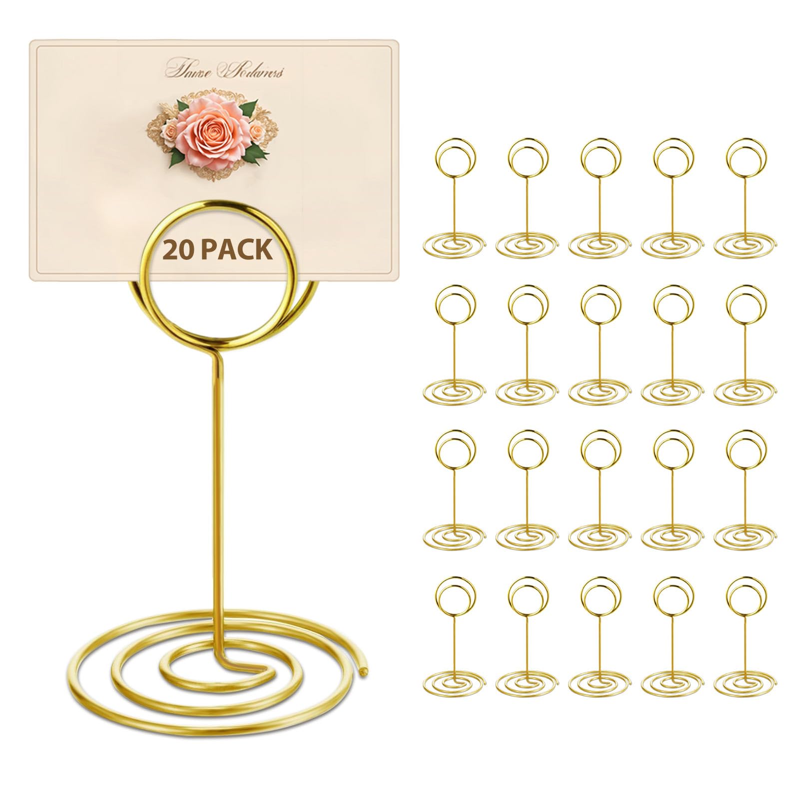 WILLIZTER Gold Table Number Holders, 20PCS — image 1