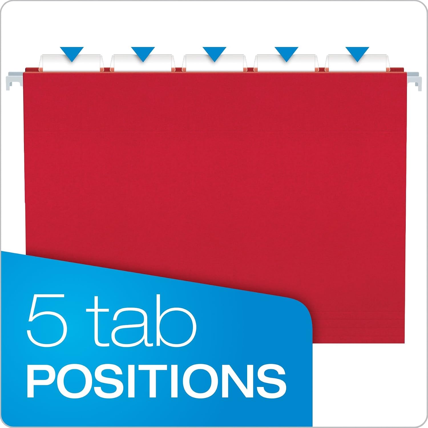 Pendaflex Essentials Hanging Folders, Letter Size, Assorted Colors, 25 per Box (75708)