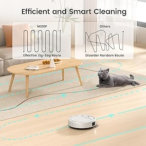 LEFANT vacuum cleaner 2200Pa, Mini Aspirador Robot, limpieza inteligente