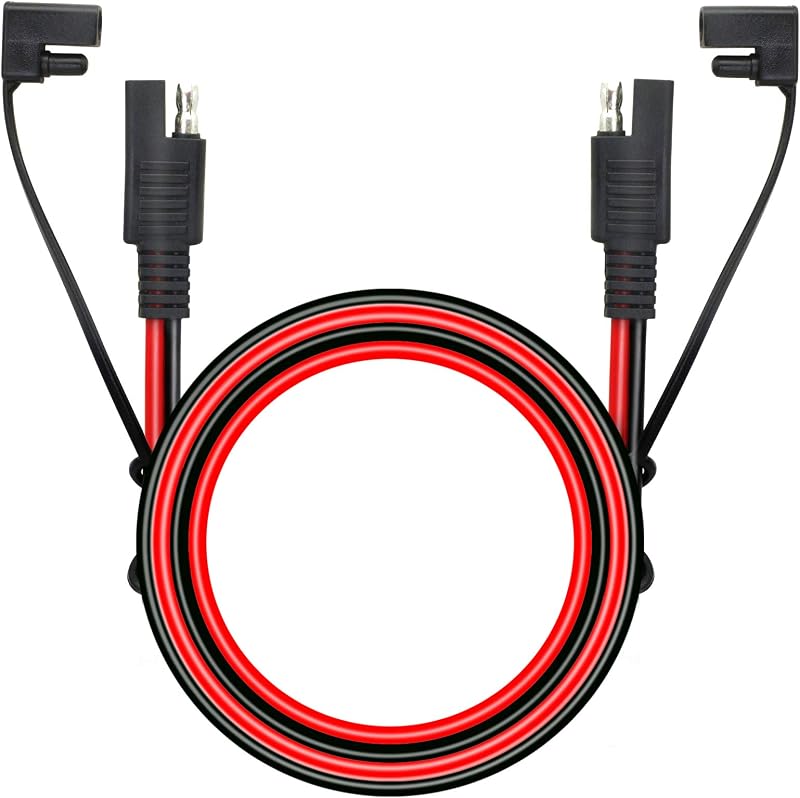 Cabo de extensão automotivo CERRXIAN SAE para SAE 2 pinos 10AWG com tampa – 1 m