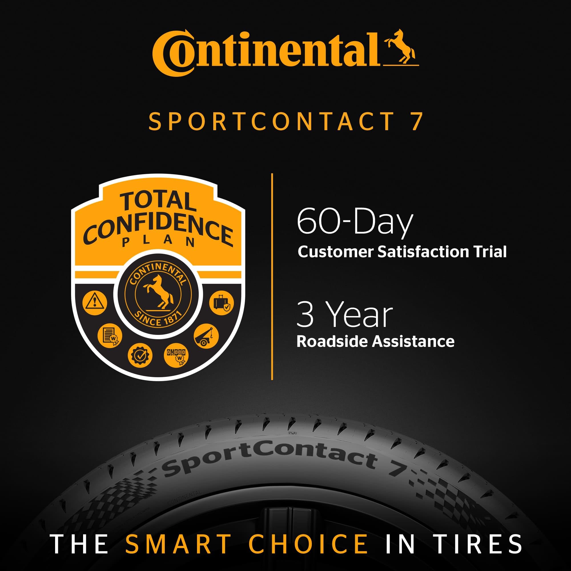 Amazon.com: Continental ContiSportContact 7 Summer 245/45R19 102Y