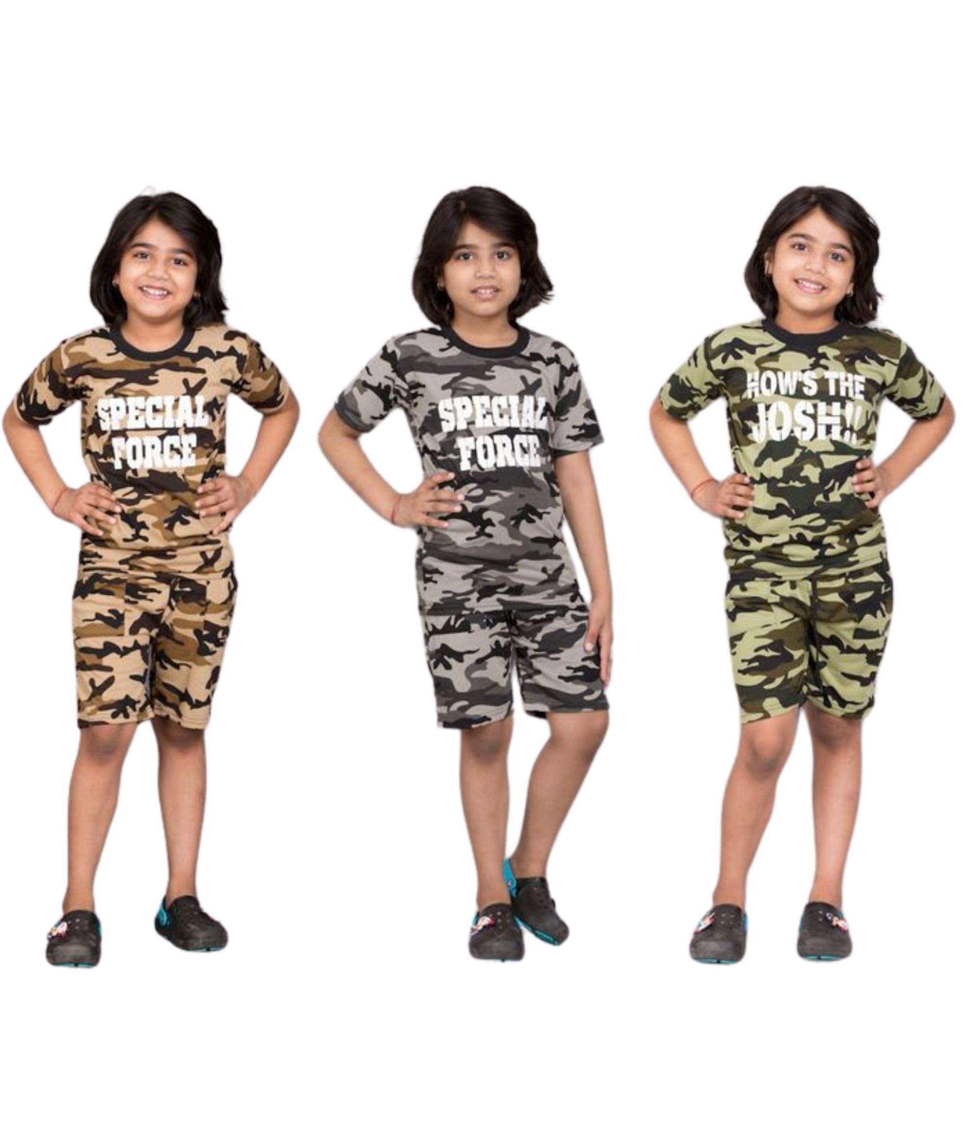 Trendy Casual Multicolor T-Shirt and Shorts Set for Boys & Girls - Perfect for Summer Fun, Outdoor Activities, and Everyday Wear-image-7