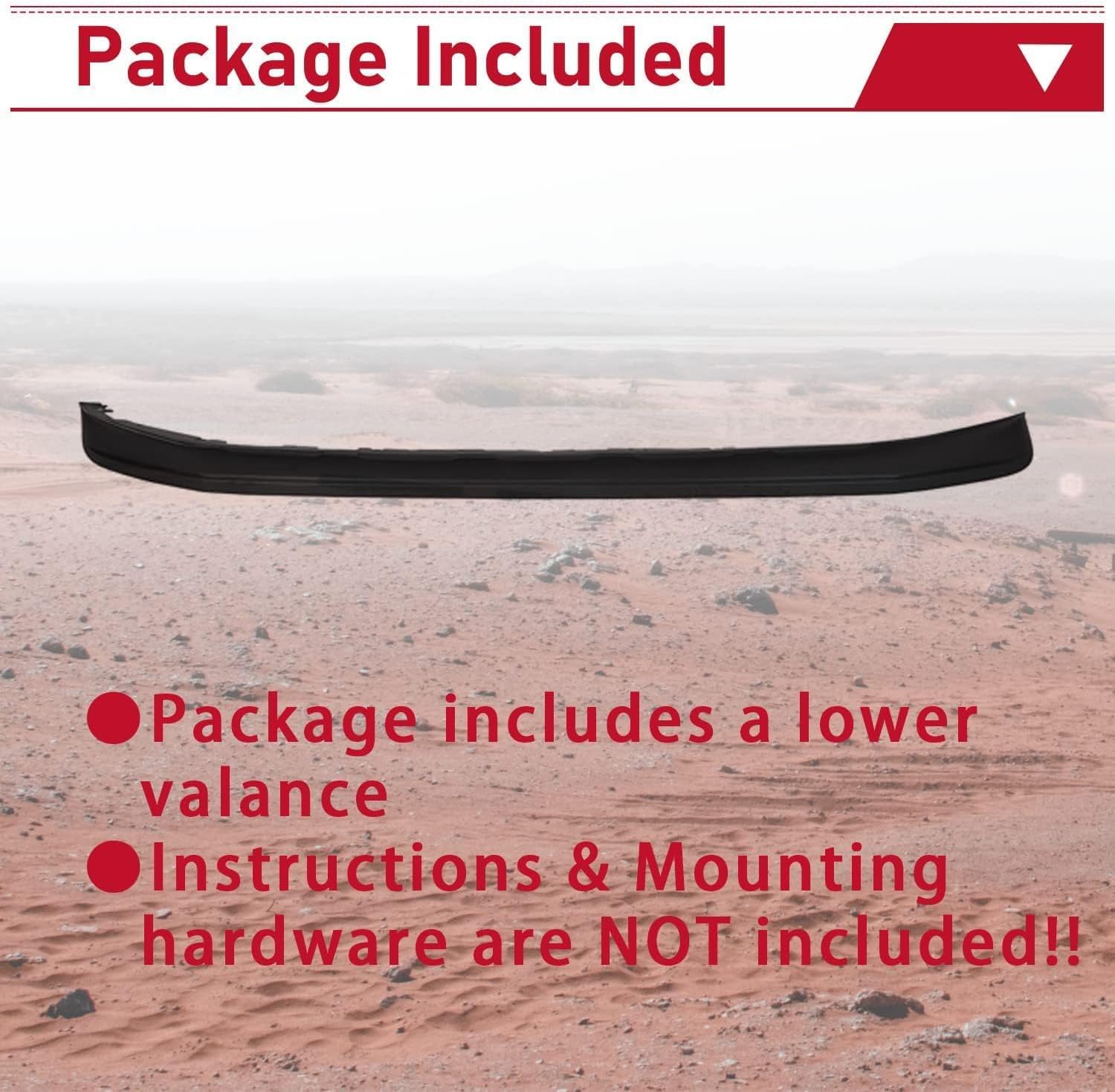 HECASA Front Lower Bumper Valance Panel Compatible with 2011-2016 Ford F250 F350 Super Duty RWD BC3Z17626AA FO1095241 Air Dam Deflector Spoiler