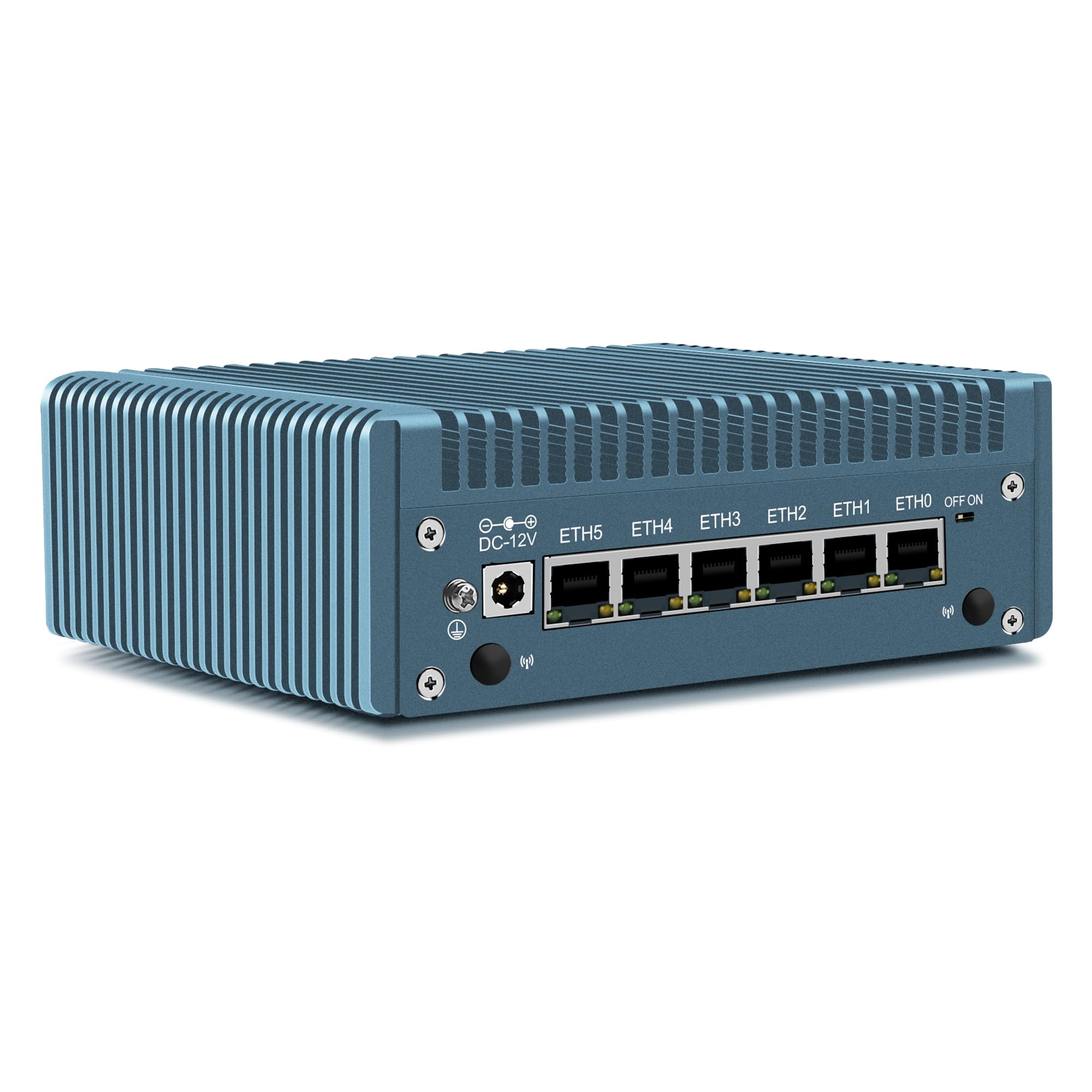 CWWK Mini PC N150 (Upgraded N100) Firewall Appliance, Fanless Mini Computer with 6 Port 2.5GbE LAN, F5 OPNsense Micro PC DDR5 16GB RAM 256GB NVMe, USB Type-C, 4K 3-Display, TF