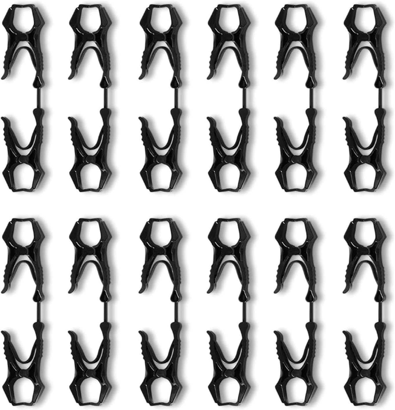 12Pcs Multipurpose Gloves Grabber Clip Outdoor Work Hanging Clamp Equipment for Helmets Tools Lightweight Tool Clip