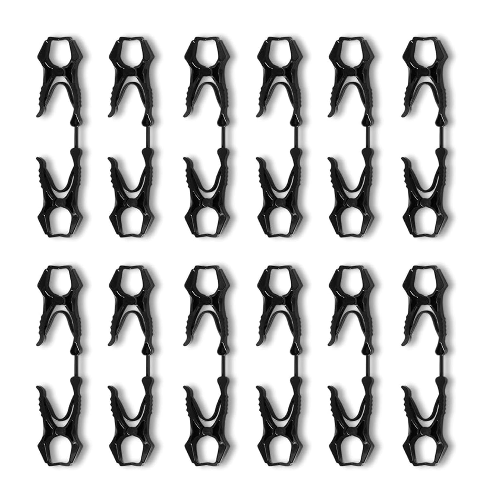 Kalttoy 12Pcs Gloves Holder Working Gloves Clamp Clip Hanging Work Guard Multifunctional Lightweight Tool Clip