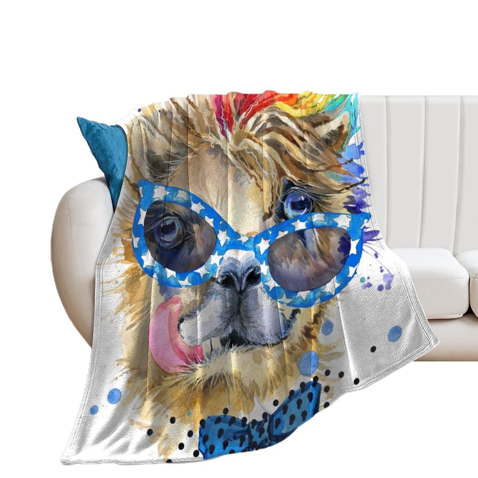 Couverture polaire chien flanelle douce jeté de canapé chaud 130×150cm