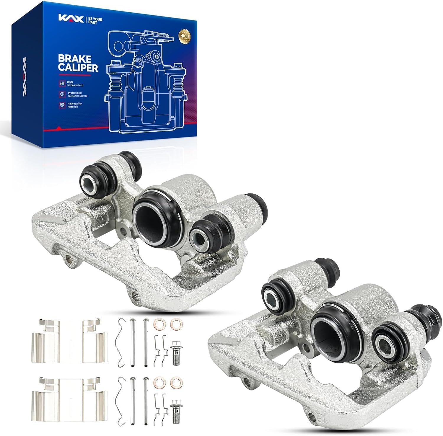 KAX Disc Brake Caliper Assembly Fit for Toyota RAV-4 2004-2005, #192970+192971 Brake Caliper, Rear Left and Right, Driver and Passenger Side, Rear Calipers