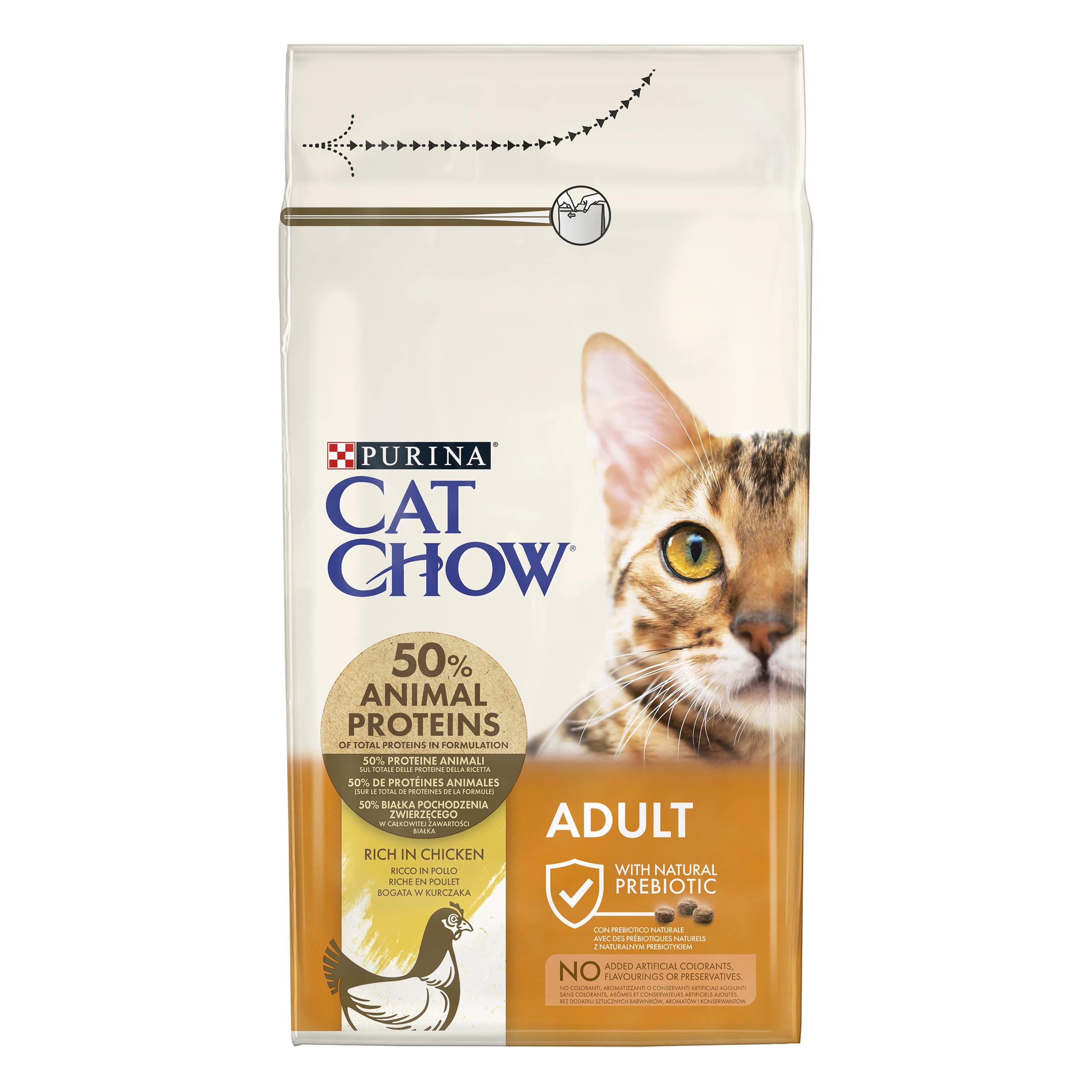 Purina Cat Chow Marrón Pienso Para Gato Esterilizado Adulto Con Pavo, 4 Bolsas De 3Kg