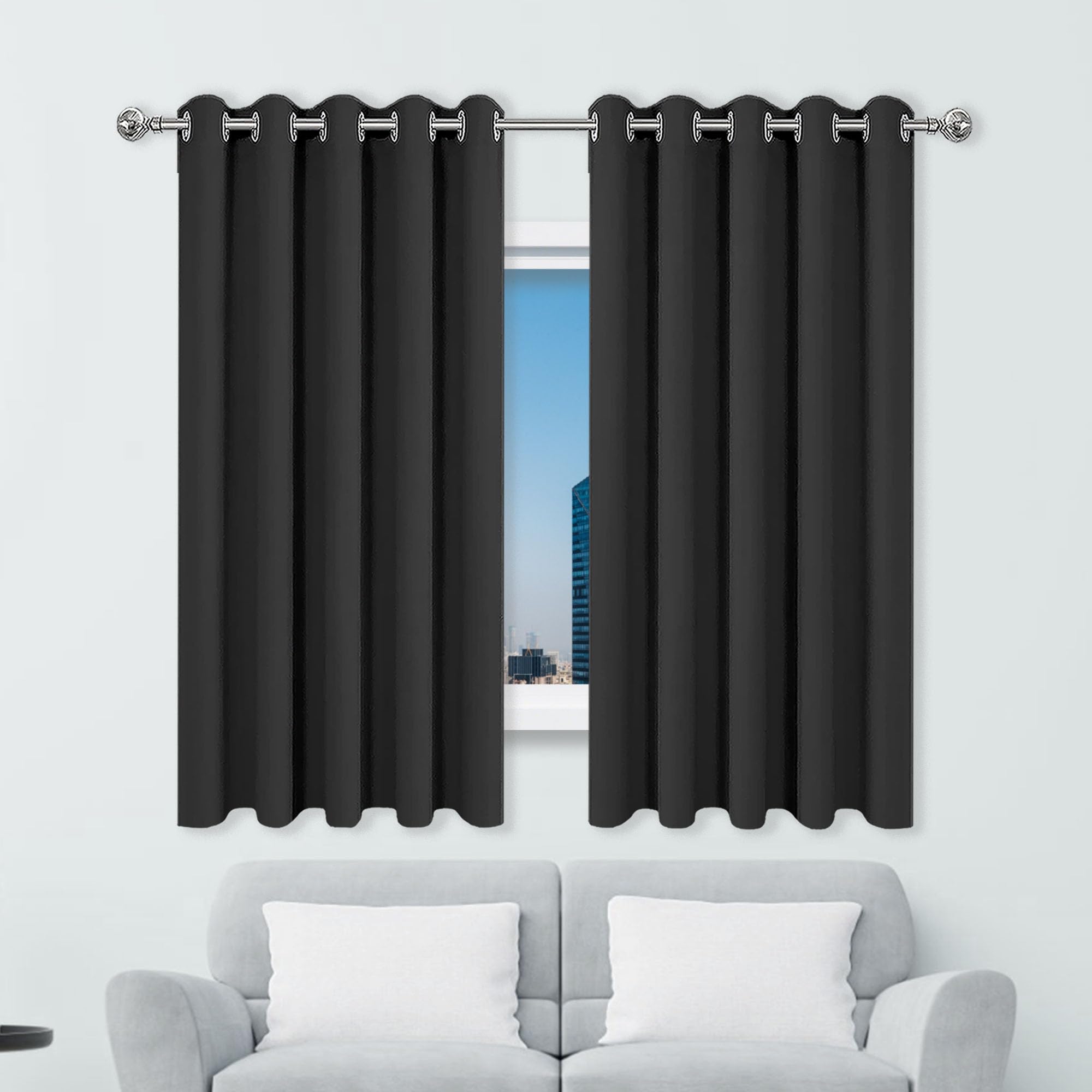 Rideau occultant thermique 220 x 225 cm avec protection anti-UV