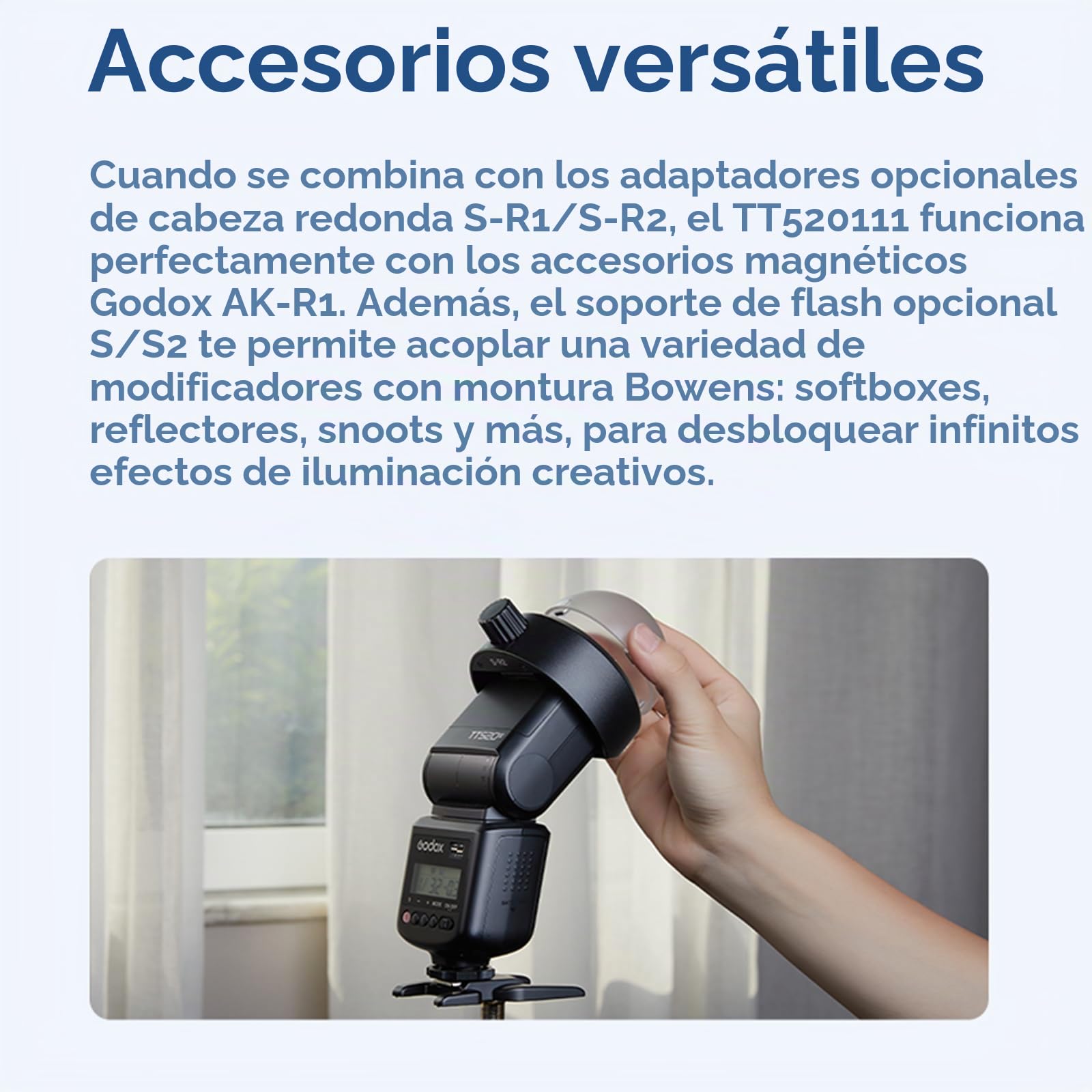 GODOX TT520III Speedlite - Flash de cámara con lanzador RT-16, 433 MHz inalámbrico flash GN33 S1/S2, control óptico, diseño de zapata de contacto único, funcionamiento con batería, compatible con