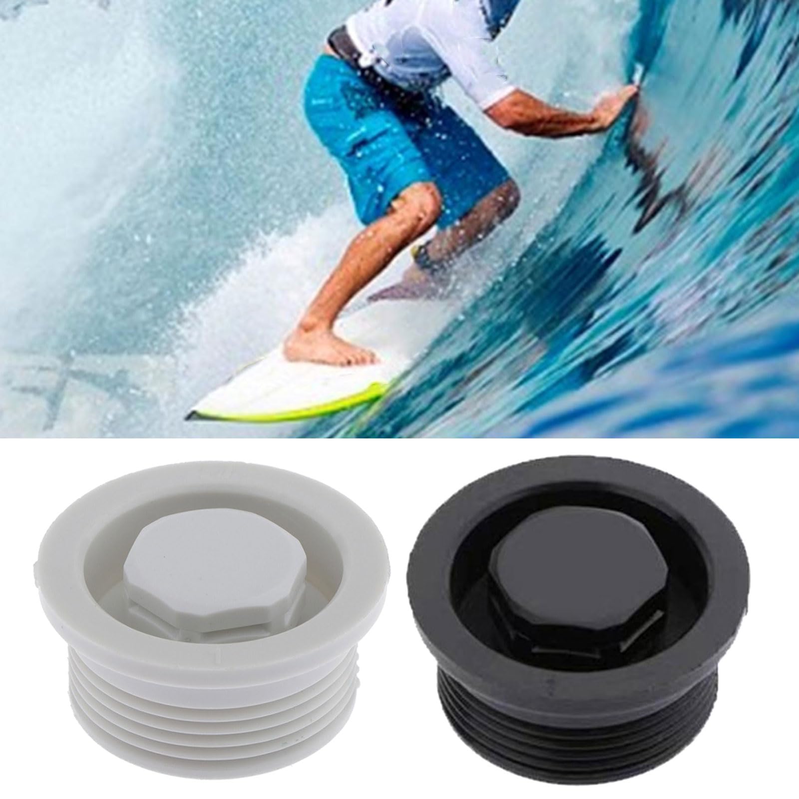 SYJHHWGS Surfboard Vents Hole Plugging Surfboard Paddle Board Vents Hole Automatic Breath Standing Up Paddle Vents for Water